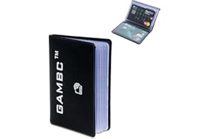 GAMBC® - Porte Carte Homme Anti Piratage RFID - Étui Carte Bancaire - Porte-Carte - Card Holder Protection - Porte Cartes en Plastique Semi-Rigide pour 8 Cartes
