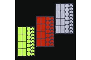 BZKSER catadioptre - 75 pcs Autocollants Réflecteurs, Bande Reflechissante Autocollante Catadioptre Velo Stickers Avertissement Bande pour Moto Poussette Casque,Large Gamme d'utilisations