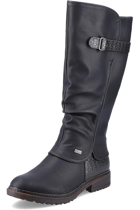 Bota Australiana Botines Rieker Para Mujer Tacón Ancho