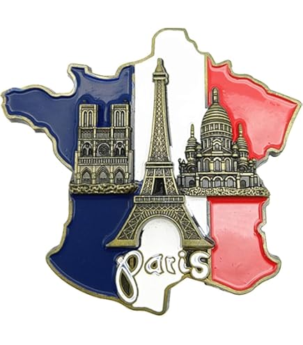 Aimant De Frigo Souvenir Vichy France - Décoration 3D En Résine, 7.3x6 Cm - Souvenir De Voyage, Collection De Magnets