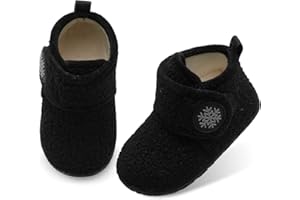 JOINFREE Girls Boys Furry House Shoes Indoor Home Booties for Little Kids Cozy Slippers