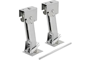 BAOSHISHAN Juego de 2 soportes inclinados para caravana, soporte de estacionamiento plegable con capacidad de carga de 450 kg, adecuado para caravanas, caravanas y remolques