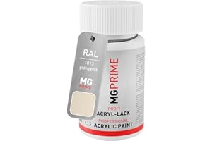 MG PRIME RAL 1013 Bianco perla/Oyster white lucido Stilo di ritocco da 50 ml ad asciugatura rapida