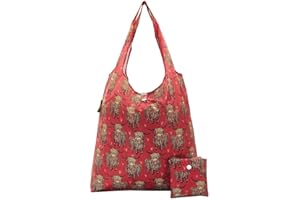 ECO CHIC Lightweight Foldable Reusable Shopping Bag Water Resistant Tote Bag