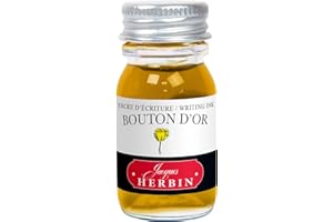 Herbin 11553T - Inchiostro per penna stilografica e roller, prodotto senza packaging, 10 ml, Giallo (Oro)