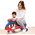 Baybee Roadmaster Magic Cars for Kids | Ride on Toy Swing Car for Kids with PU Led Wheels, Light & Music | Push Ride on Kids car | Baby Ride on Magic Car for Kids 3 to 8 Years Boys Girls (Blue & Red)