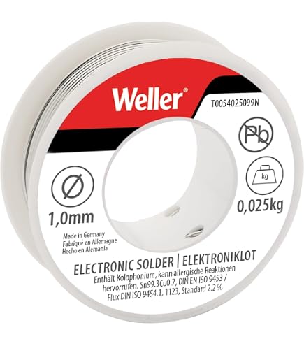 MG Chemicals Lötzinn SAC305 – Bleifrei, 0,8 Mm, 0,9 Kg Spule, 96,3% Zinn, 3% Silber, Rückstandsfreies Flussmittel