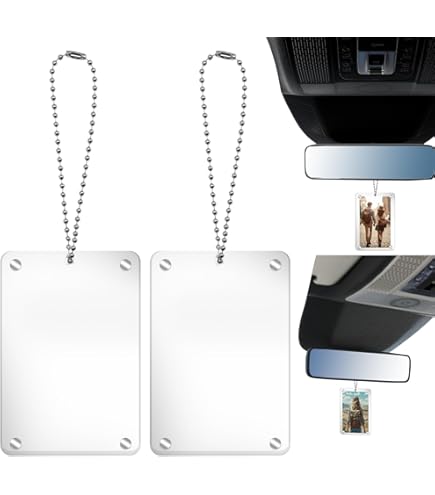 2 stuks auto fotohouder, acryl magnetische gepersonaliseerde fotohouder, auto accessoires, vizierclip, geschikt voor het toevoegen van familie of