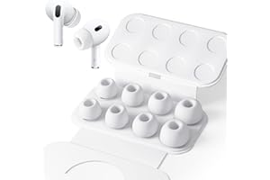 Seltureone 4 Pair Replacement Ear Tips for Airpods Pro/Airpods Pro 2 with Noise Reduction Hole（Same As The Original）, Anti-Slip Soft Silicone Airpods Pro Replacement Earbuds(Assorted Sizes，XS/S/M/L)