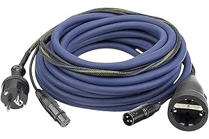 DAP Audio Power/Signal Kabel Schuko-Schuko, XLR-XLR 15m
