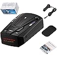 Mcflash Speed Camera Detector, Mcflash Radar Detector Car, Dc 12v Long Range Radar Detector with 360 Degree Protection, Car Speed Camera Detector with Voice Alerts Speed Camera Alerts (Black)