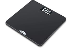 ‎BEURER Beurer PS 240 soft grip Personenwaage (Beleuchtetes Schwarzdisplay, Schwarz)