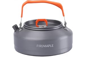 Fire-Maple FMC-T3 Bouilloire pour Camping et Randonnée Pique-nique Ultraléger Portable, en Aluminium Anodisé Dur, Facile à Nettoyer, Théière et Cafetière.