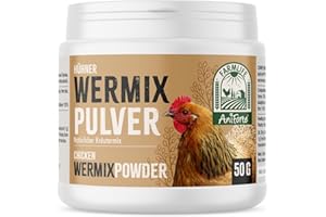 AniForte Formula di Vermi Monodose 50g per Polli, Oche, Pollame, Anatre e Uccelli di Grandi Dimensioni, Gentile e liberatorio, Trattamento vermifugo, più Comodo delle compresse, Prevenzione
