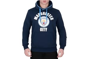 Manchester City FC officiel - Pull à capuche thème football - polaire/avec motif - homme