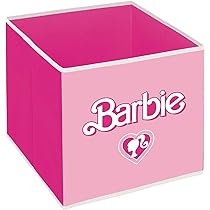 Cubo Organizer Pieghevole Barbie 31x31x31 Cm - Contenitore Tessuto Per Giochi - Foto 9