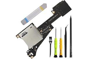 ZHUROUPU Game Card Reader Cartridge Micro SD Card Slot Replacement HEG-SUB-01 with Headphone Jack for Nintendo Switch OLED, Memory TF Card Adapter Audio Jack Socket Daughterboard with Repair Tools
