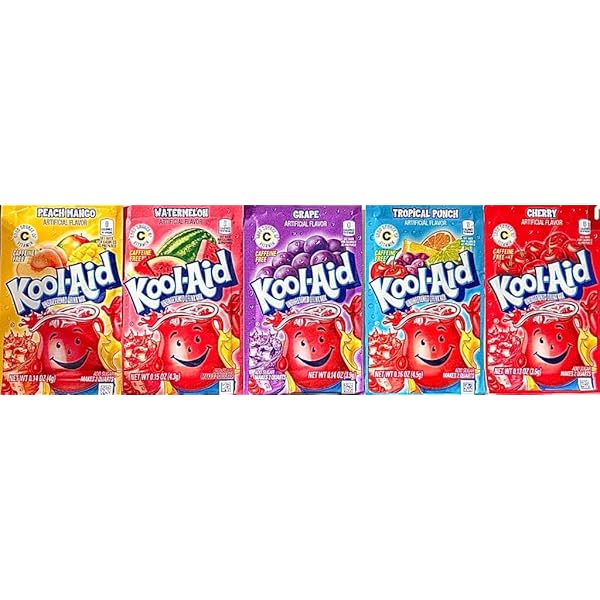 Black Currant•Mixed Berries•Kool-Aid Kool-Aid Black Cherry Drink Mix - 0.13oz (3.6g)