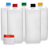 Octopus 10x 250 Ml HDPE-Kunststoffflaschen Mit Klappverschluss – Inkl. Etiketten