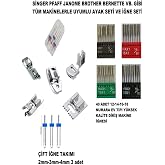 Swart Singer Pfaff Zetina 40 ADET İĞNE SETİ VE 5 ADET AYAK &Ccedil;İFT İĞNE SETİ