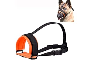 OL OUTJET LEGEND Nylon-Maulkorb füR Hunde, Kann Verhindern, DASS Hunde BeißEn, Bellen und Kauen, Geeignet füR Das TäGliche Training und Gehen füR Kleine, Mittlere und GroßE Hunde(Orange,M)
