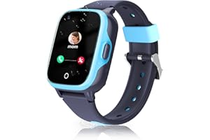 Adelagnes 4G Smartwatch für Kinder,Uhr Telefon für Mädchen Jungen GPS-Smartwatch mit Echtzeit-Position Videoanrufnachricht SOS Anti-Lost Touchscreen mit Kamera,Wecker Telefonieren Geschenk