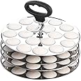 Next Future 5-Star Stainless Steel Mini Idli Plates set of 4 | Mini Idli Stand | Mini Idli Maker Stand with 72 Idli Kulis, High Polish with Rod Picker Handle (4 Plates)