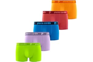 PIERRE CARDIN UNDERWEAR Bokserki męskie z bawełny, naturalne i hipoalergiczne bokserki męskie (zestaw 5 sztuk)