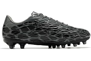 LEOCI Mens Football Boots Trainers Womens Rugby Shoes Artificial Firm Ground Outdoor Comfort Soccer Cleats