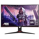 AOC C24G2AE - 24 Inch FHD Curved Gaming Monitor, 165 Hz, 1 ms MPRT, VA, AMD FreeSync, Speakers, Low Input Lag (1920 x 1080@ 1