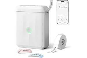 NIIMBOT D110 Mini Etichettatrice con Etichette, Stampante di Etichette Bluetooth, App Versatile con 60+ Caratteri e Oltre 1000+ icone, per Organizzare Casa, Cucina, Scuola e Ufficio