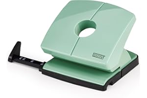 ‎NOVUS NOVUS Locher B220 Color ID 2.0 (20 Blatt Lochleistung, fest einrastende Anschlagschiene, Funktionsteile aus Metall) mellow mint