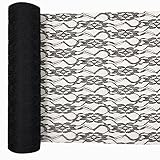 Material: Spitze aus Nylon. Funnyjojo Netzstoff / Spitze, Vintage-Stil, dekoratives Design, vielseitig verwendbar für Näh- und Bastelprojekte, 9-Meter-Rolle, erhältlich in 15 oder 30 cm Breite 30 cm Schwarz 