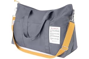 Tuscall Sac de Sport Pliable Sac de Voyage Léger 40L en Nylon 50 * 35 * 20 Sac de Week-End Sac Cabine Avion Crossbody Femme Homme Grande pour Voyage, Gym, Piscine