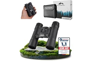 AlpinSpirit Fernglas 10x25 - leicht & kompakt - [EXTREM KLEIN] - TESTSIEGER - Mini Fernglas,für Brillenträger, Outdoor für Wandern,Reisen,Vogelbeobachtung,Feldstecher, für klein und groß