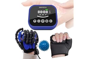 EMFOCU Dispositivo di recupero dell'allenamento per la riabilitazione della funzione delle dita e delle mani,guanti robotici per riabilitazione per empiplegia,ictus,paralisi,guanti per robot delle dita