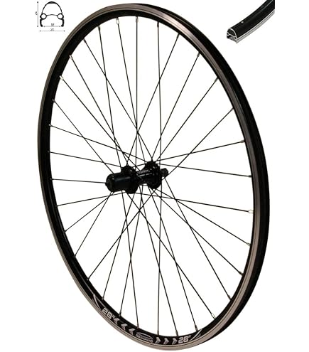 Laufrad 28 Zoll Hinterrad Hohlkammerfelge Geöst 9 Fach Shimano
