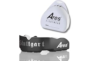 ‎ARES FIGHTWEAR Ares Fightwear® Slim Fit Mundschutz Boxen inkl. Aufbewahrungsbox für Kampfsport, MMA & Athleten I Maximaler Zahnschutz dank Optimaler Passform I Profi Mouthguard für Herren & Damen