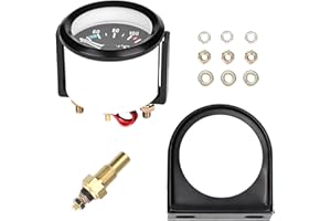 ZOHISIN Medidor De Temperatura Del Agua Para Coche Y Camión Con Pantalla Digital Y Aguja 2 Pulgadas 52mm Con Luz Azul De Visión Nocturna Facil De Instalar Y Operar Rango 40 120 Grados Cels