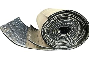 ZESLIV Aislante Térmico Insonorizante Aluminio Papel Adhesivo para Coche Vehículo 50cmx300cm (5mm de Grosor) Espuma Aislante Acústico Insonorización insonorizantes para automóviles