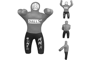 DALLX Kids Grappling Dummy for Fitness Training Practice Wrestling Judo Karate MMA Punching Dummy for Kids Jiu-Jitsu - UNFILLED