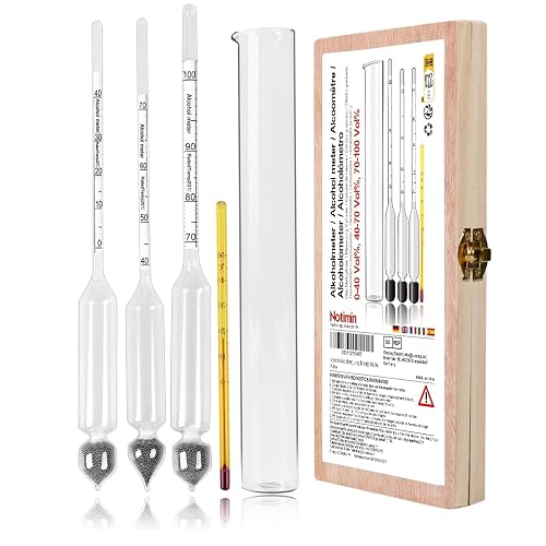 Notimin Alkoholmeter-Set 0–100 % vol