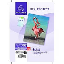 Exacompta Buste Trasparenti Formato A4 - Confezione Da 50 - Perfette Per Ufficio E Archivio - Foto 5