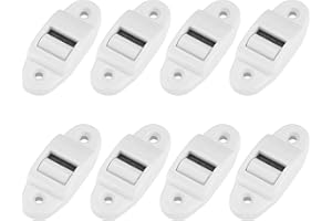 JTTXIU 8 STK Gurtführung Rolladen Gurtdurchführung 14mm, Rolladen Gurtführung mit Rolle und Bürste, Rollo Gurtband Gurtführung, 40 mm Lochabstand