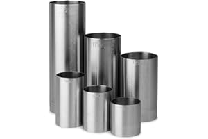 DESCONOCIDO Beaumont Home Bar Professional - Juego de medidores de bebidas de acero inoxidable (6 – 25 ml, 35 ml, 50 ml, 125 ml, 175 ml y 250 ml, calidad comercial de pub y restaurante (FS) (PK1)