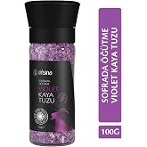 Efsina Violet Kaya Tuzu 100 g Sofrada &Ouml;ğ&uuml;tme Değirmenli Gurme Tuz