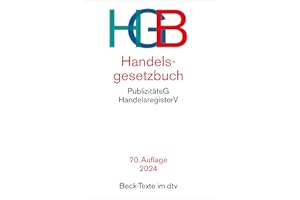 Handelsgesetzbuch: mit Einführungsgesetz, Publizitätsgesetz und Handelsregisterverordnung (Beck-Texte im dtv)