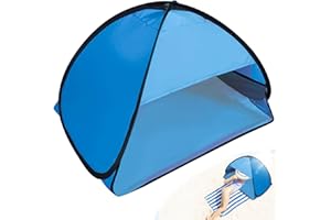ASFRODE Tente de plage pop-up - Mini tente de plage - Protection solaire - Tête de visage - Petite tente de plage pop-up automatique - Protection contre l'ombre - Tente pour extérieur, pique-nique, plage,