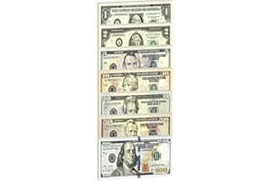 Yoimckay 120 PZ Soldi fittizi Biglietti in Giocattoli, Biglietti Dollaro, Falsi Soldi da Gioco, Prop Money, Biglietti fittizi Dollari per Accessori Cinema, per Bambini Che Impara e Giocano