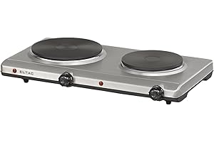 Eltac DK 29 Fornello elettrico 2 piastre, 2500 W, 49,6 cm, protezione dal surriscaldamento